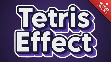 Tetris Effect Text Effect Generator TextStudio