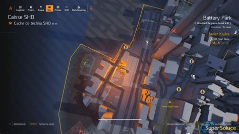 Caches De Techno SHD Battery Park Soluce Tom Clancy S The Division