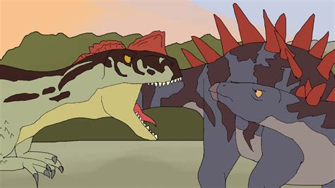 Yangchuanosaurus Vs Tuojiangosaurus Jw Hh Style By Francoraptor2018 On Deviantart