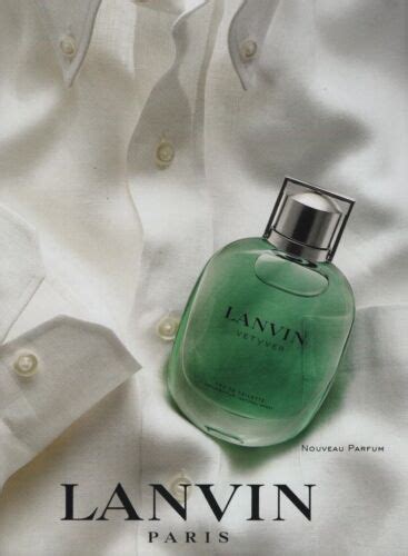 Publicité papier Parfum Perfume ad Vetyver de LANVIN 2003 eBay