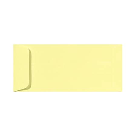 LUX Open End Envelopes 10 Peel Press Closure Lemonade Yellow Pack Of