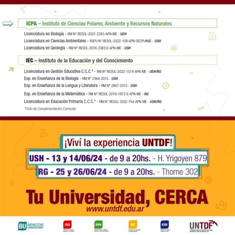 Feria de carreras 2024 de la UNTDF Diario El Sureño