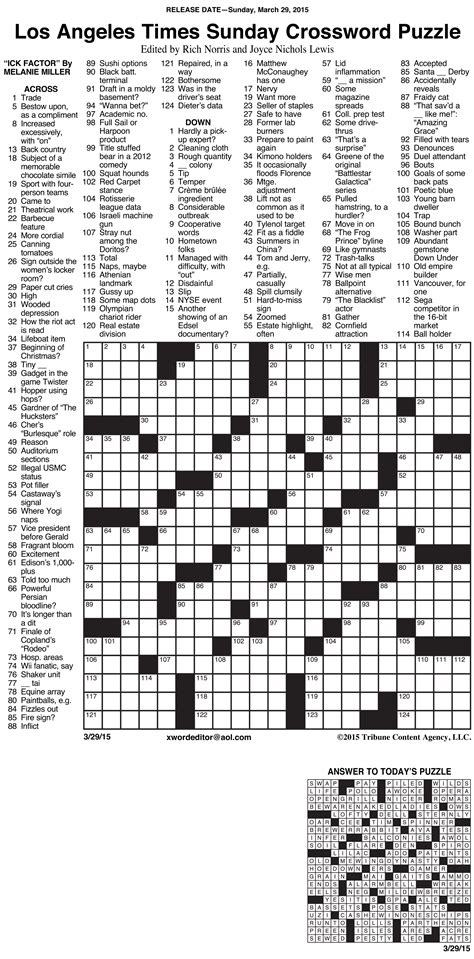 Usa Today Crossword Printable Version Printable Crossword Puzzles Usa Today Crossword Puzzles