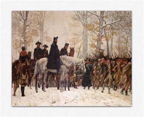 George Washington Painting the March to Valley Forge by William Trego ...