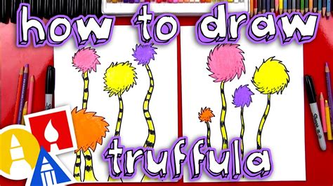 How To Draw A Truffula Tree Youtube