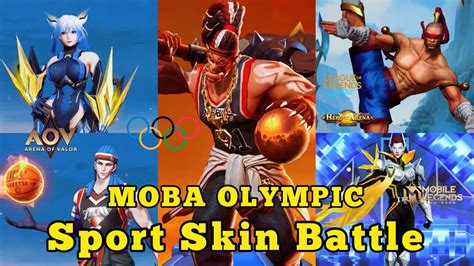 All New Skin Moba Olympic Sport Skin Comparison Mlbb Vs Aov Vs Lol Wr