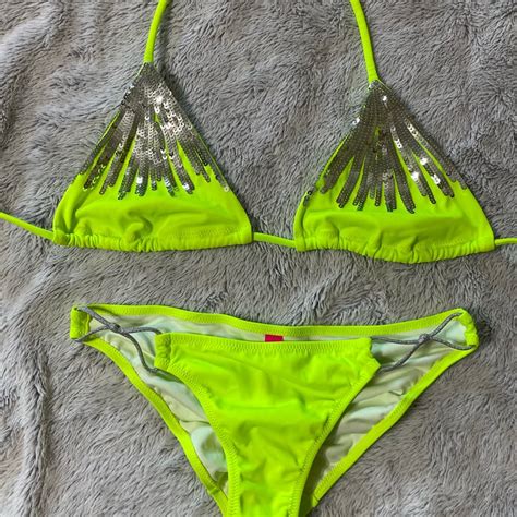 Victorias Secret Sequin Bikini Gem