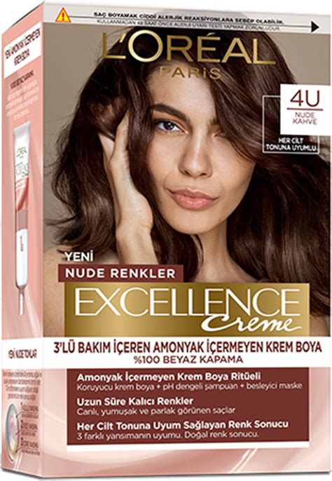 L Oreal Paris Excellence Creme Nude Renkler Sa Boya Serisi
