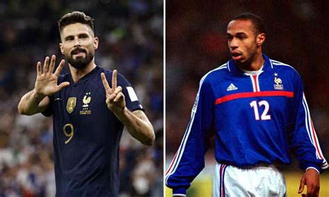 Olivier Giroud Becomes Frances All Time Leading Goal Scorer Beating Thierry Henrys Record