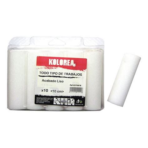 Kolorea Recambio Rodillo Espuma Multiusos 10cm Blister 10 Unidades