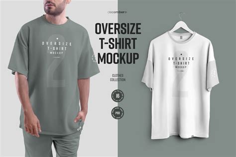 16 Mockups Oversize T Shirt