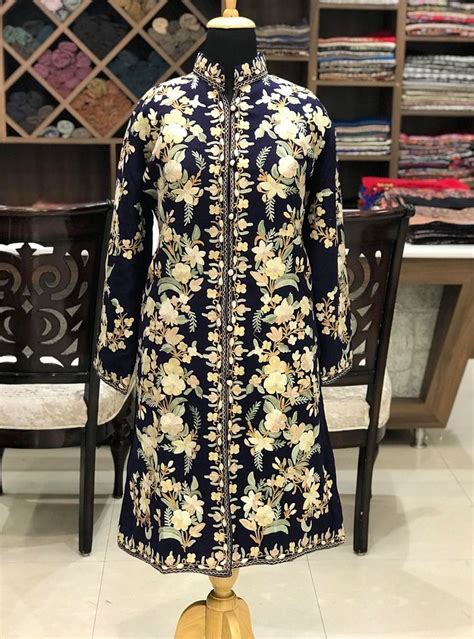 Kashmiri Jacket Embroidered Coat Jacket For Women Kashmiri Coat