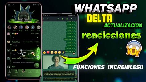 NUEVA ACTUALIZACIÓN WHATSAPP DELTA V4 0 1 Reacciones Agregadas