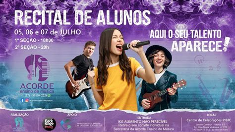 Recital De Alunos Acorde Ensino De M Sica Youtube