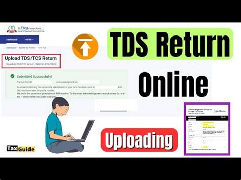 How To Upload Tds Tcs Quarterly Return On Income Tax Portal How To