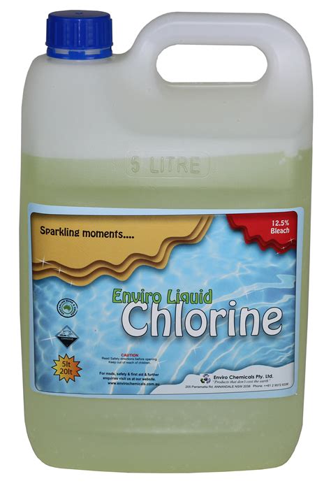 Liquid Chlorine 125 Bleach Enviro Chemicals And Cleaning Supplies