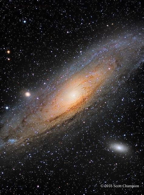 the andromidus galaxy with stars in the background