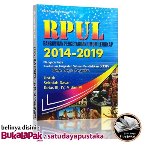 Jual BUKU RPUL SD Rangkuman Pengetahuan Umum Lengkap Kelas 4 5 6