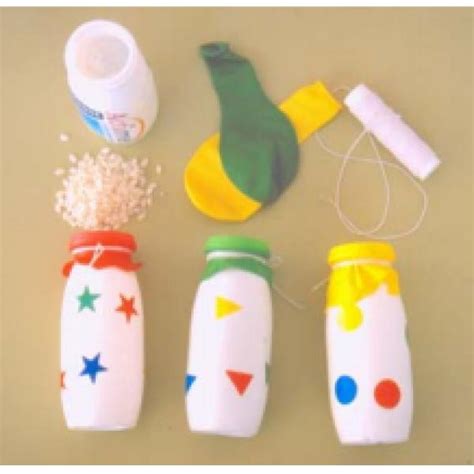 Acorazado Majestuoso Variable Maracas Hechas Con Botellas De Plastico