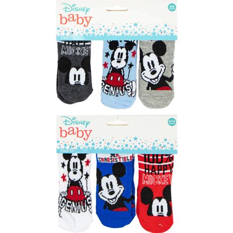 Pack x 3 Chaussettes Mickey Bébé Babychou nc