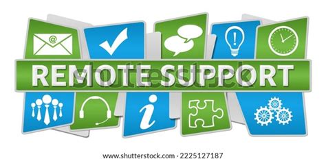 Remote Support Concept Image Text Related Stock Illustration 2225127187