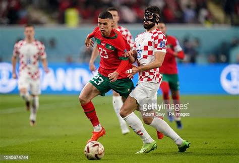 Moroccos Bilal El Khannouss And Croatias Josko Gvardiol Battle For News Photo Getty Images