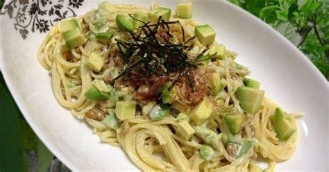 Creamy Avocado Natto Pasta Recipe By Cookpad Japan レシピ 料理 レシピ パスタ レシピ へルシーな食事