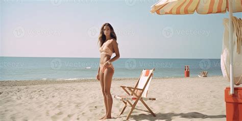 Beach Style Photo Of A Gorgeous Goddess In Bikini Full Stock Photo At Vecteezy