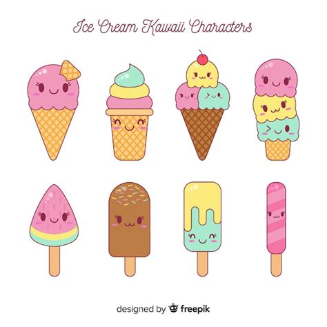 Dessin Kawaii Nourriture Glace Gamboahinestrosa