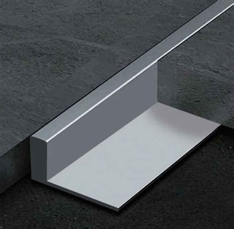 Straight Edge Aluminum Tile Edge Trim White Aluminum Flooring