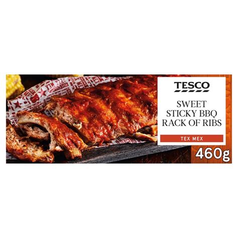 Tesco Tex Mex Sticky Bbq Rib Rack 460g Tesco Groceries