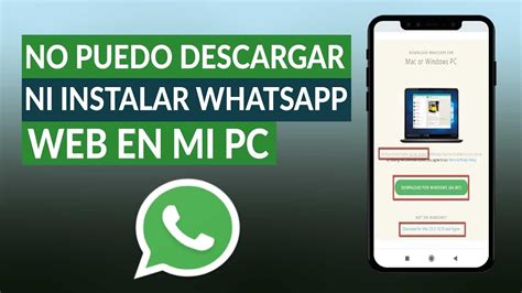 No Puedo Descargar Ni Instalar Whatsapp Web En Mi Pc Soluci N Youtube