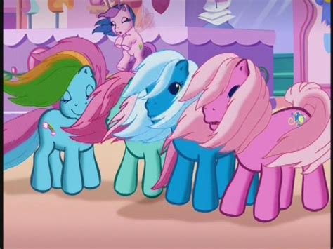 265409 Safe Screencap Minty Pinkie Pie G3 Rainbow Dash G3