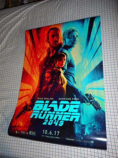 Ryan Gosling Harrison Ford Blade Runner 2049 Movie Poster One Sheet Ds 27x40 1892648578