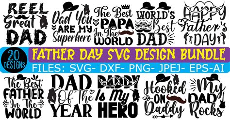 Fathers Day Svg Bundle Bundle · Creative Fabrica