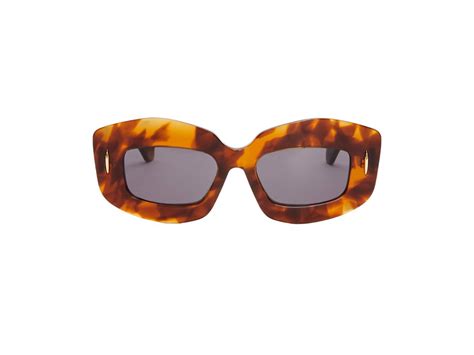 Sasom เครื่องประดับ Loewe Screen Sunglasses In Acetate With A Loewe Anagram In A Gold Finish