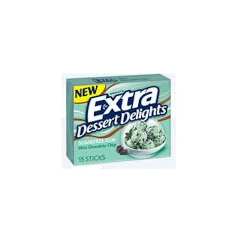 Extra Dessert Delights Mint Chocolate Chip Chewing Gum Usa Foods