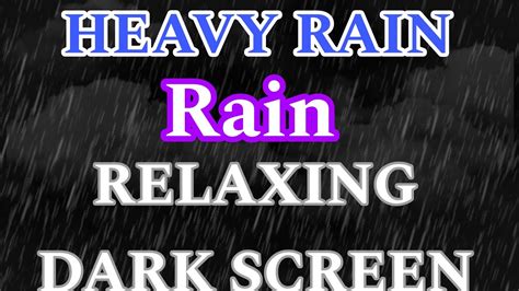 Rain Sounds For Sleeping Black Screen Heals Anxiety Stress Help