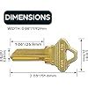 Summit Doorware Schlage Sc Key Blanks In Premium Brass Uncut Keys