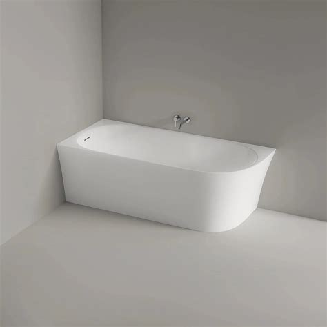 Freestanding space-saving bathtub NORA CORNER | Bernstein