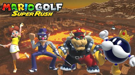 Mario Golf Super Rush Standard Daisy Vs Waluigi Vs Bowser Vs King Bob Omb Bowser