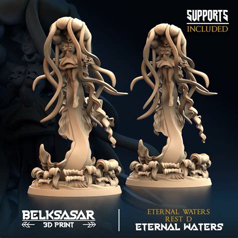 Stl File Eternal Waters Rest D Nude And Normal D Printable Design