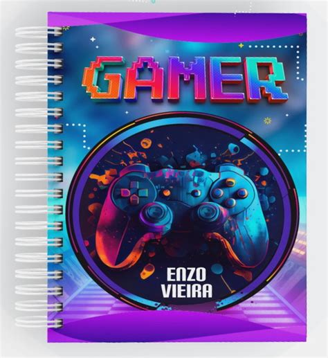 Agenda Gamer 16x22cm Permanente Personalizada Elo7