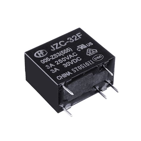 Relays 5Pcs HF32F JZC 32F 005 012 024 ZS3 5V 12V 24V DC 3A 5Pin