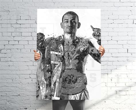 Max Holloway Poster Ufc Champion Print Canvas Banner Ufc Fan Art B