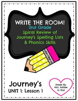 Write The Room Bundle Nd Grade Spiral Review Journey S Unit