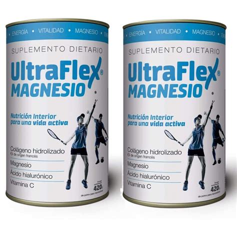 Combo ultraflex magnesio colágeno hidrolizado x2