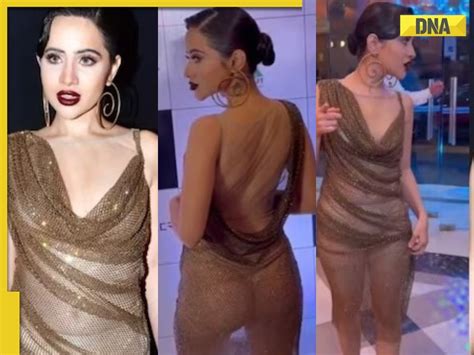 Urfi Javed Shocks All With Her Sexy See Through Dress Watch Viral Video