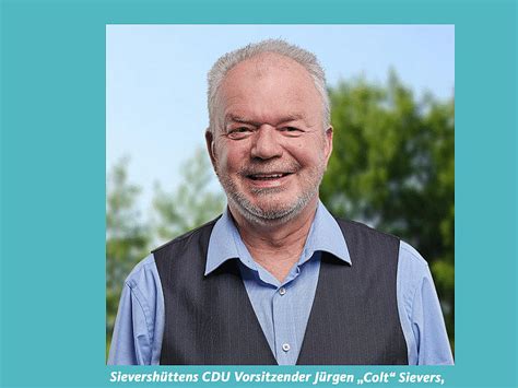 J Rgen Sievers Erneut Zum Vorsitzenden Der Cdu Sieversh Tten Gew Hlt