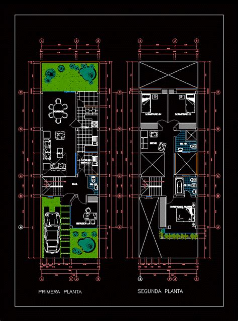 Planos De Proyecto Duplex En Dwg Autocad Cimentaciones Detalles The